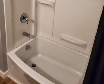 Residential bathroom plumbing remodel