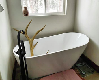 Residential bathroom plumbing remodel